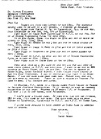 Grote Reber to Alfred Kelleher re: Schedule for Reber&#039;s visits to radio astronomy labs