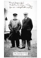 Capt. Degariapei and Edward H. Kraus on a steamer in the St. Lawrence River