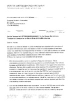 Correspondence: Vertex Antennentechnik to ESO re: Antenna Selection Process, 25 October 2005