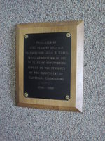Plaque presented to John D. Kraus at his retirement by the Ohio State student chapter of the IEEE