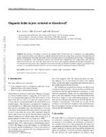 Magnetic Fields in Jets: Ordered or Disordered?