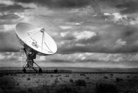 Very Large Array Lone Dish, August 2002