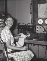 Martha Stahr Carpenter at Potts Hill, 16 March 1955