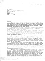 Response to Pawsey&#039;s letter of 6/27/1962, desire to continue long wavelength work