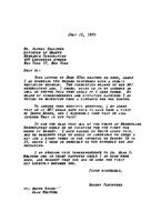 Robert Fleischer to Alfred Kelleher re: Reber&#039;s proposed visit to RPI