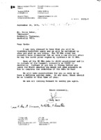 John Galt to Grote Reber re: Galts reply to GRs letter of 9/22/1975; invites GR to visit