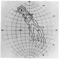 Contour map from Grote Reber&#039;s 1975 Jansky Lecture