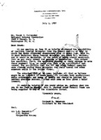 Correspondence: Richard M. Emberson to Frank J. Callender, July 1957
