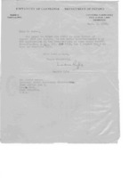 Martin Ryle to Grote Reber re: Citation for requested article; no reprints