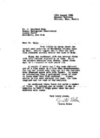 Correspondence from Grote Reber to J. Laurence Kulp