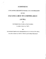 ALMA Bilateral Agreement (Draft), February 2003