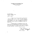 Fred L. Whipple to Grote Reber re: Encourages Reber to continue experiments; response to Reber letter [12/25/1938?]