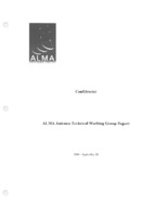 ALMA Antenna Technical Working Group Report, 29 September 2004