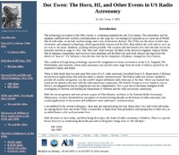 Doc Ewen: The Horn, HI, and Other Events in US Radio Astronomy