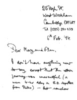 Correspondence