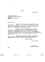 G.R.A. Ellis to Lyman Spitzer, Jr re: Response to Spitzer&#039;s 2/24/1967 letter