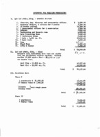 Estimates for Building Furnishings, ca. 1957