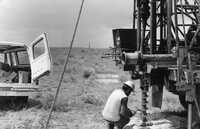 Core Sampling at VLA Site, 1973