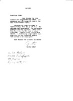 Grote Reber to Dick McGee re: GR&#039;s reply to McGee&#039;s telegram of 7/5/1983