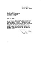 Correspondence from Grote Reber to H.R. Crane