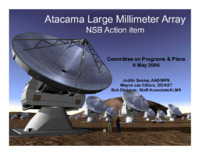 ALMA National Science Board Action Item Presentation, 9 May 2006