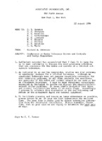 Correspondence: Richard M. Emberson to Addressee, August 1956