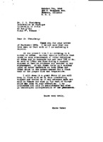 Grote Reber to J-L. Steinberg re: Description of current research project