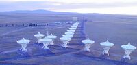 Very Large Array at Twilight facing SW