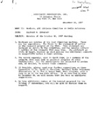 AUI Advisory Committee on Radio Astronomy: Minutes of October 16, 1957 Meeting