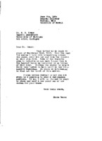 Correspondence from Grote Reber to H.R. Crane