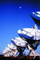 Very Large Array &amp; Moon 03