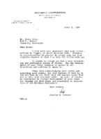 Charles H. Schauer to Grote Reber re: Acknowledgment of Reber&#039;s 2/26/1956 letter