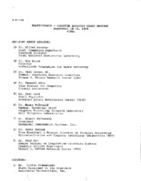 Computer Advisory Committee 1984 meeting