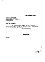 Grote Reber to R.G. Coldwell re: Copy of Kraus book received