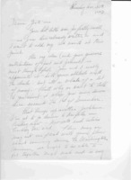 Schuyler C. Reber, Jr to Grote Reber re: Appreciation for wanting to buy a living room rug; looking forward to GR&#039;s visit