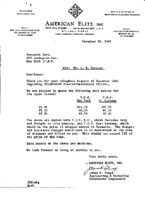 James R. Shoaf to Charles H. Schauer re: Price quote on Telefunken electro-mechanical filters