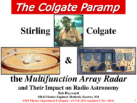 Stirling Colgate and the Multifunction Array Radar (Bob Hayward), 1 November 2014