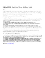 ALMA Scientific Advisory Committee (ASAC) Charter, 14 February 2000