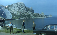 Marshall Cohen, Barry Clark, and Ivan Moisoyev in the Crimea.