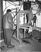 Removing FEB from Test Ring, 1977