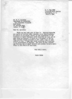 Grote Reber to Edward V. Appleton re: Cover letter sent with requested reprints