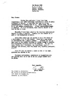 Grote Reber to Jesse L. Greenstein re: Request for info on early radio astronomy instrument in desert