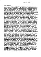 Grote Reber to Schuyler C. Reber, Jr re: Plans for work in Tasmania; Reber house and property in Wheaton; family furniture; mail for GR received in Wheaton