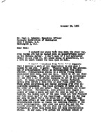 Charles H. Schauer to Paul A. Scherer re: Reber letter on precipitation static; Reber&#039;s belief it may be the actual source of Carnegie team&#039;s observed radio waves from Jupiter