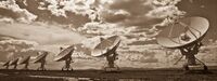 Very Large Array Sepia Panorama