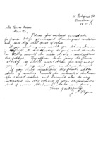 J. A. Hogan to Grote Reber re: Letter regarding  received plants