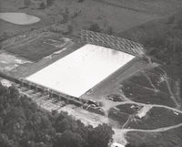 Big Ear antenna under construction, 1961