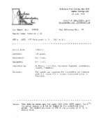 Geochron Laboratories to Grote Reber re: Carbon dating Charcoal #9B