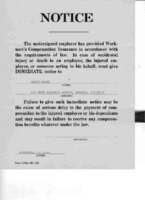 Workmen&#039;s Compensation Insurance Notice