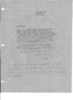 Grote Reber to Schuyler C. Reber, Jr re: Arrangements for visit to Memphis